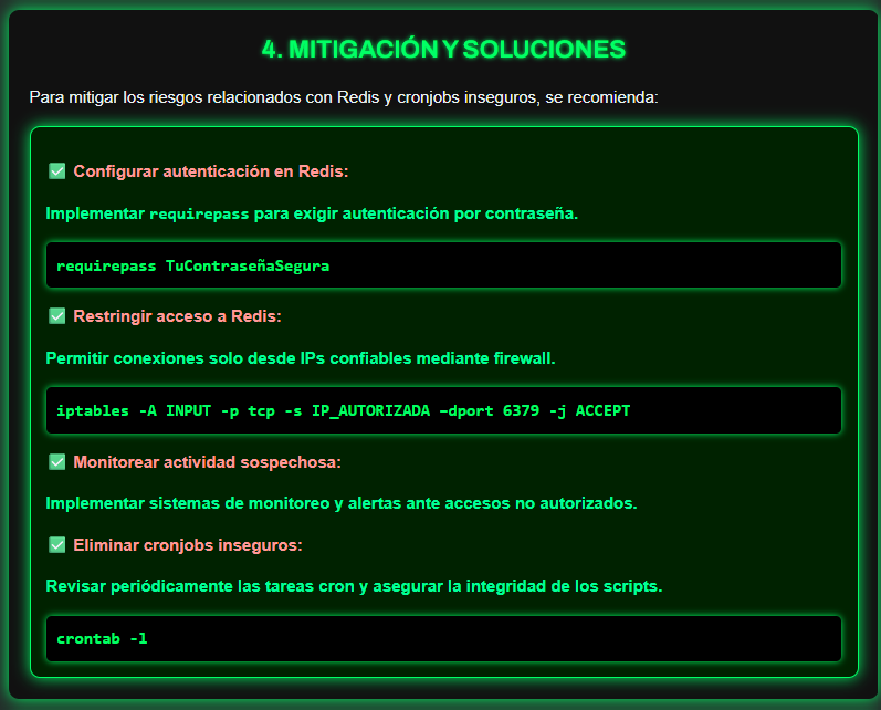 Mitigación y fortalecimiento de seguridad