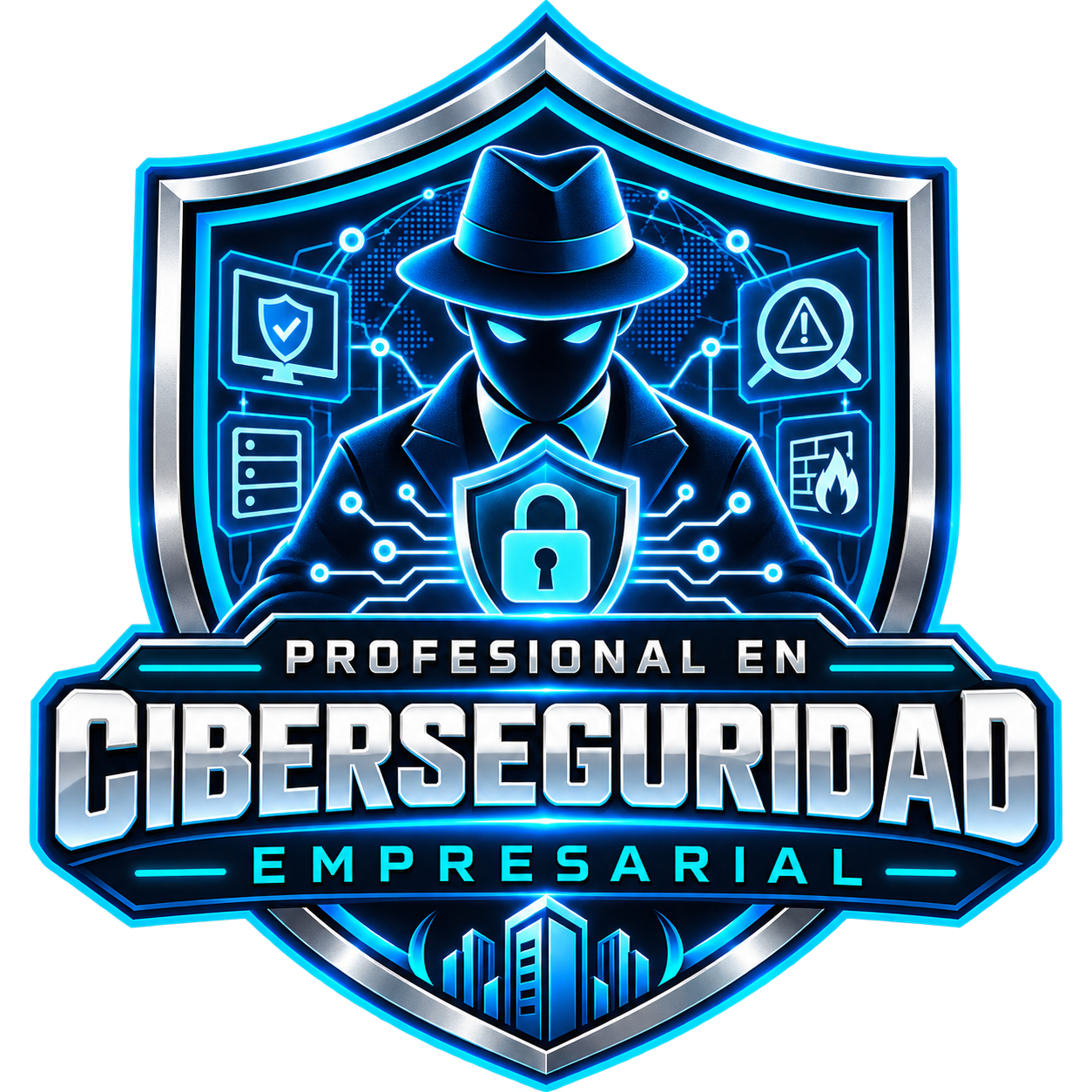 Emblema Profesional en Ciberseguridad Empresarial